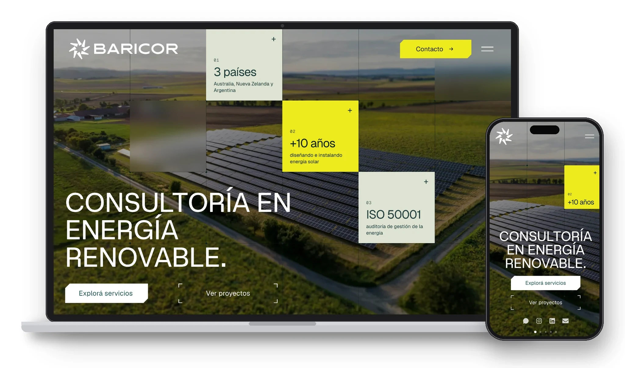 Baricor — Branding, diseño y desarrollo web
